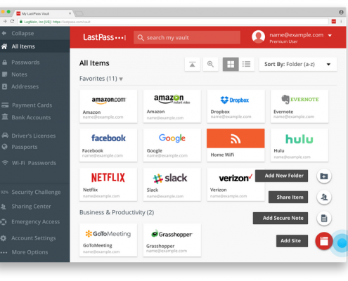 Gestionnaire de mots de passe LastPass