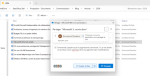 Microsoft 365 - Secret #2 - Partage de fichiers