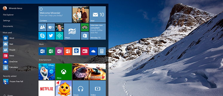 Fin de carrière pour Windows 10