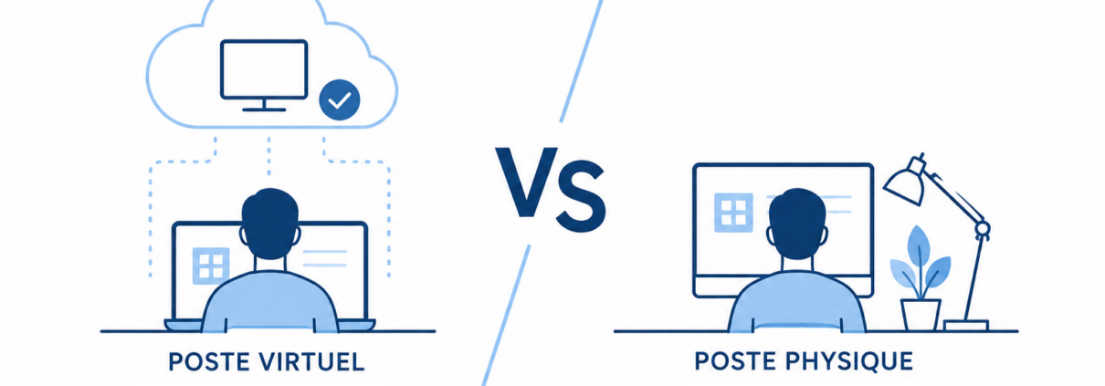 Poste virtuel vs. poste physique