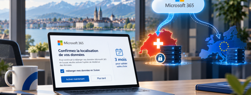 Microsoft 365 : hébergement des données de PME en Suisse